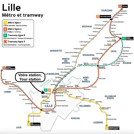 2 Bedrooms In Old Lille! Daire *